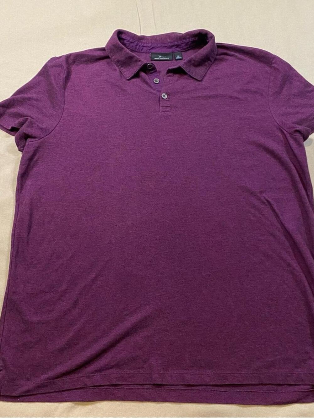 Marc Anthony Grape Juice Deep Purple Polo Shirt